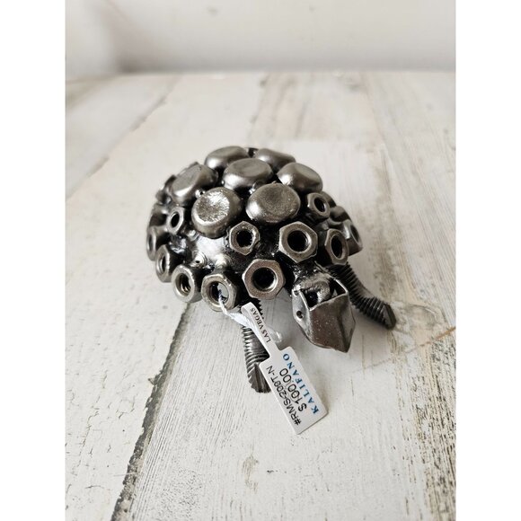 Kalifano turtle metal art bolt figurine statue unique recycled - Picture 1 of 8